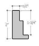 This stair step floating canvas frame has a matte white finish. The canvas will hover neatly, resting on the lowest, flat edge.  

Give an authentic, fine art display to your favourite canvas Giclée print or acrylic painting. This canvas floater is ideal for medium to extra large canvases on thick (1.5 " deep) stretcher bars.

*Note: These solid wood, custom canvas floaters are for stretched canvas prints and paintings, and raised wood panels.